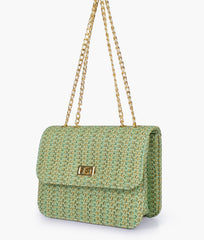 RTW Creation - Sea woven chain cross-body bag