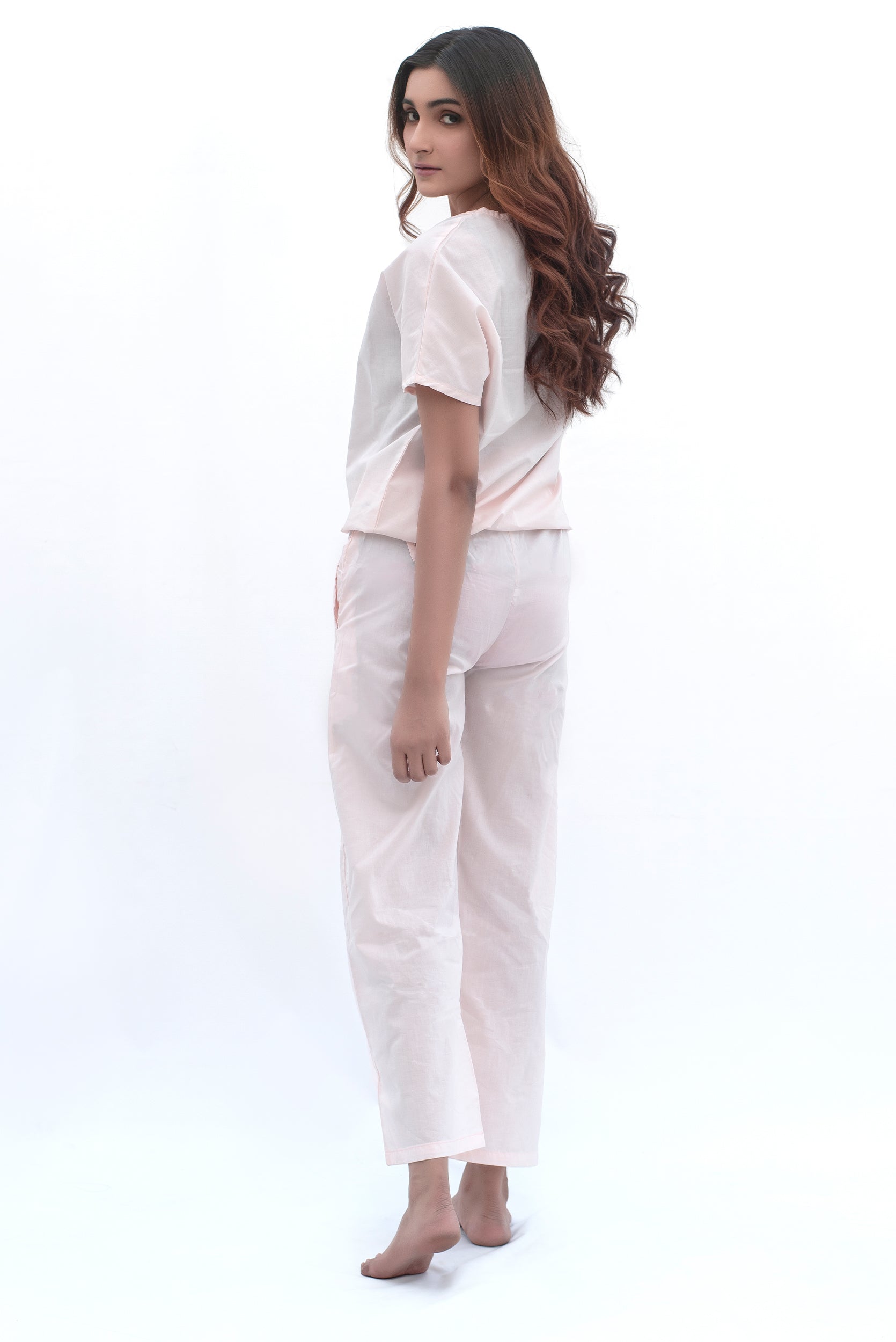 12 AM By Khawar Latif Creamy Peach  Night suit