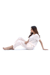 12 AM By Khawar Latif Creamy Peach  Night suit