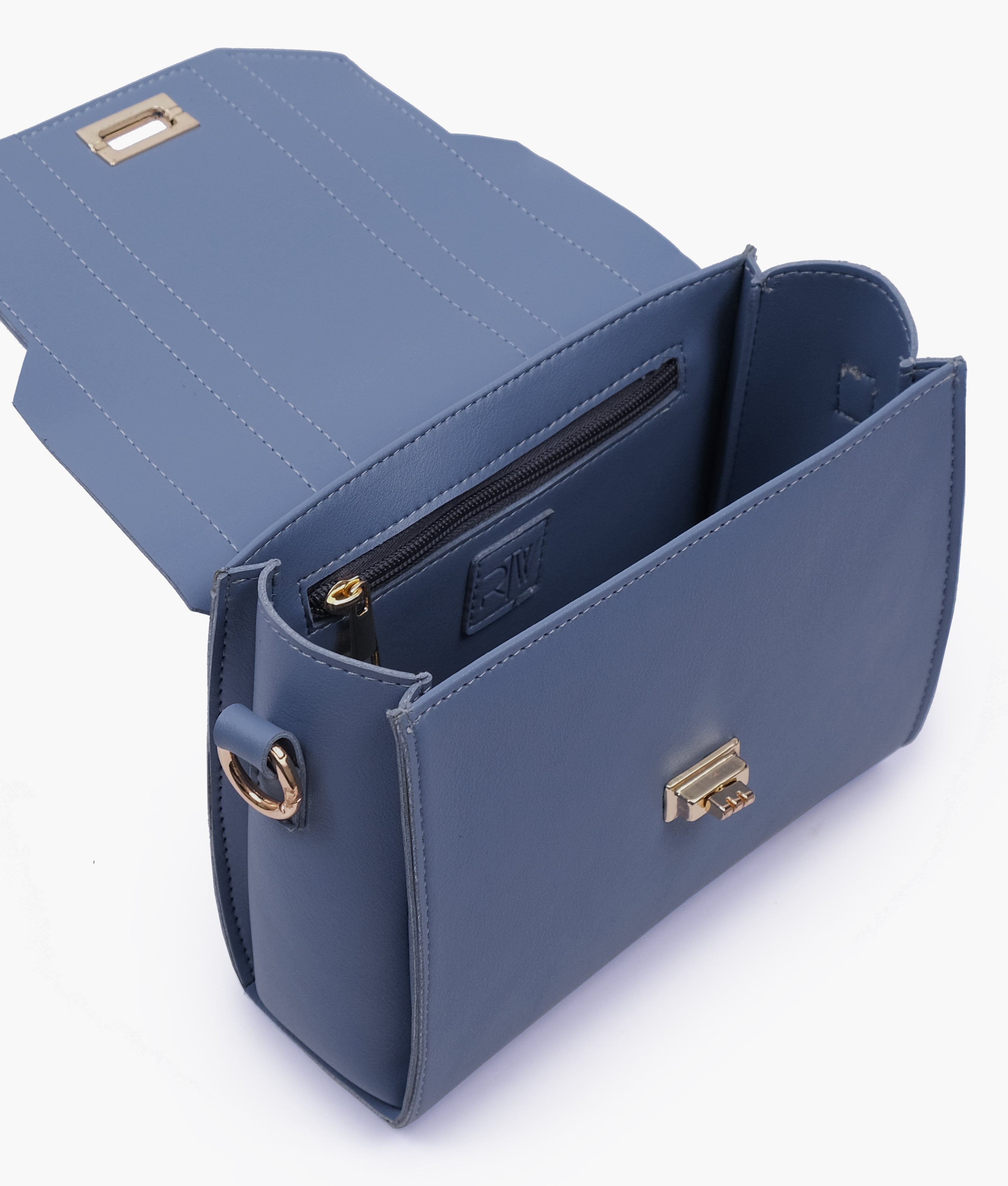 RTW Creation - Sky blue compact top-handle cross-body bag