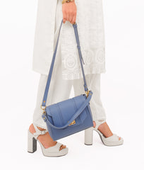 RTW Creation - Sky blue compact top-handle cross-body bag