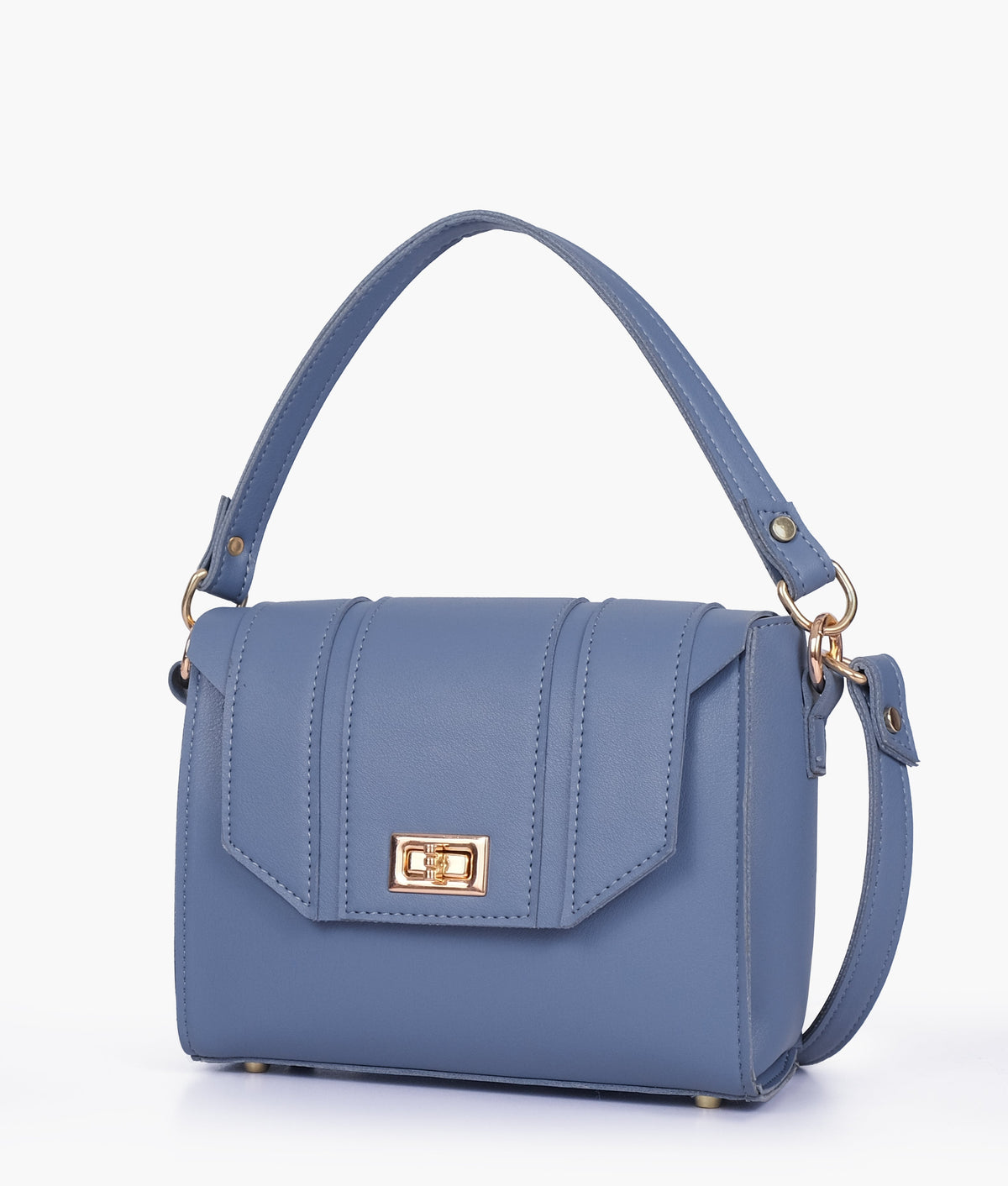 RTW Creation - Sky blue compact top-handle cross-body bag
