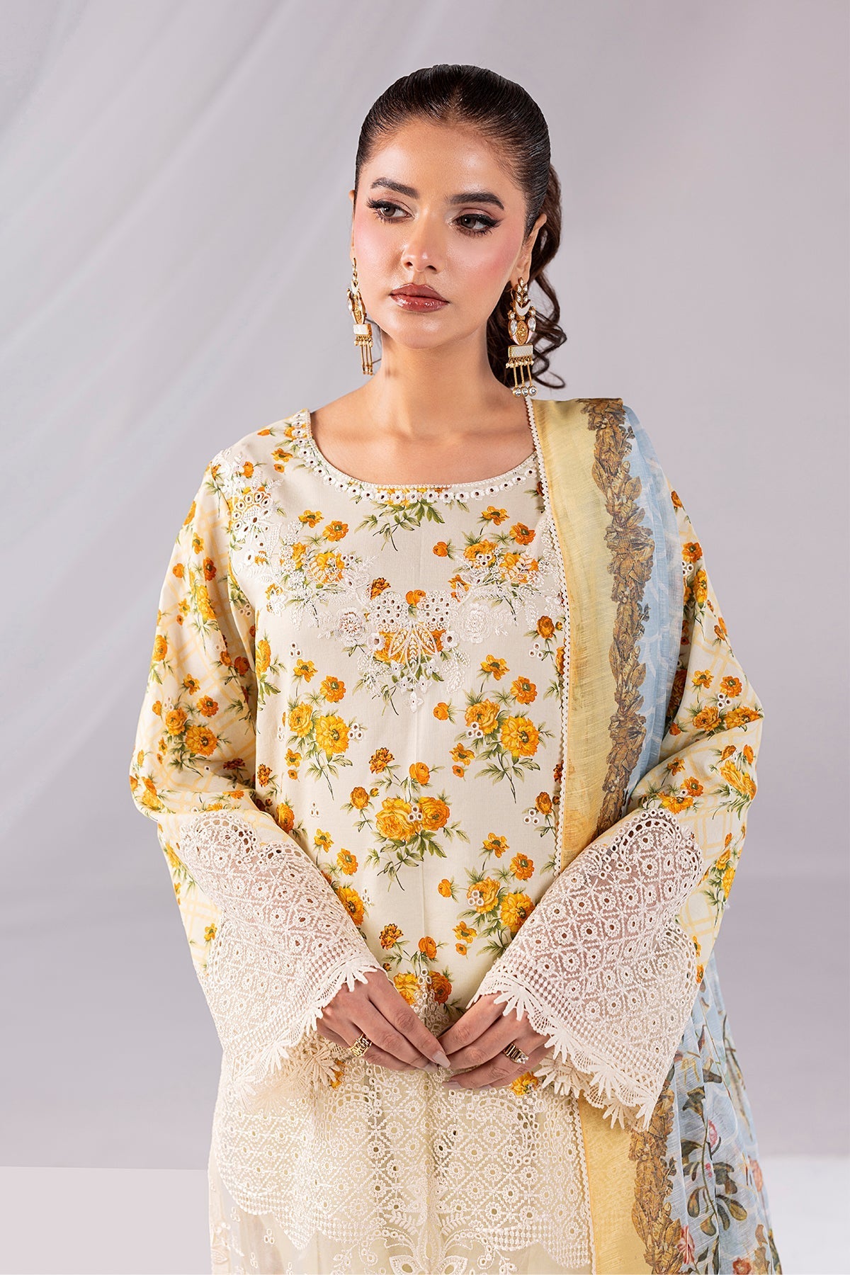Noor By Imrozia Serene Stitched 3 Piece Summer Collection'2025-SP-68 MEHER