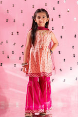 Shop Cotton Silk Printed 3 Pc Suit for kids girlsâ??vibrant, soft, and stylish. 