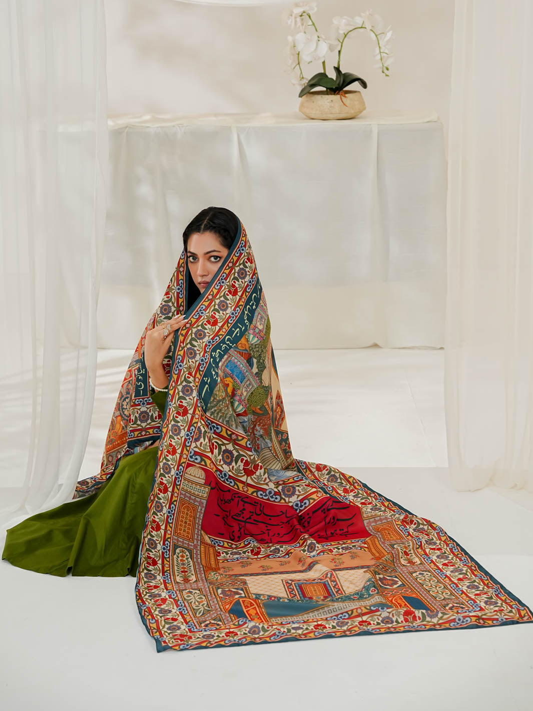 Tng By Md Odhni Collection-Mughal Mahal Odhni