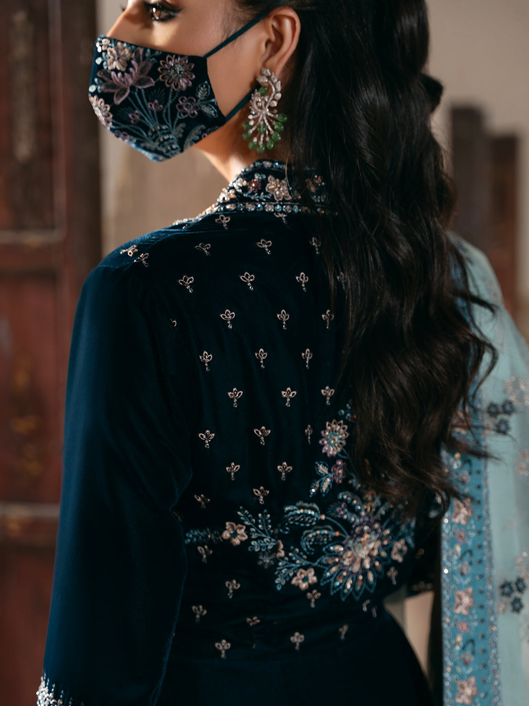 Siara By Flossie Unstitched 3 Piece Formals Velvet Collection'2025-V-101