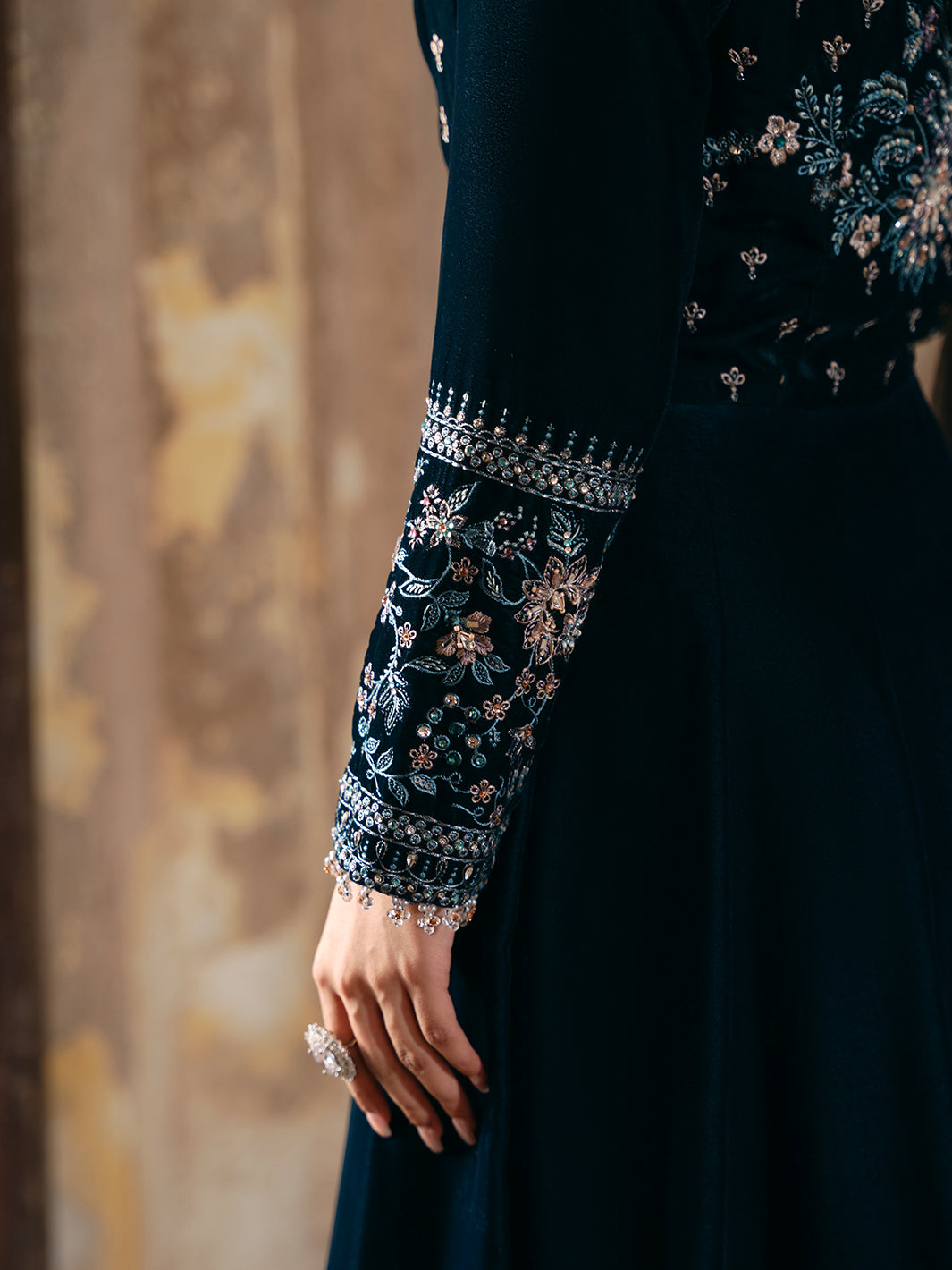 Siara By Flossie Unstitched 3 Piece Formals Velvet Collection'2025-V-101