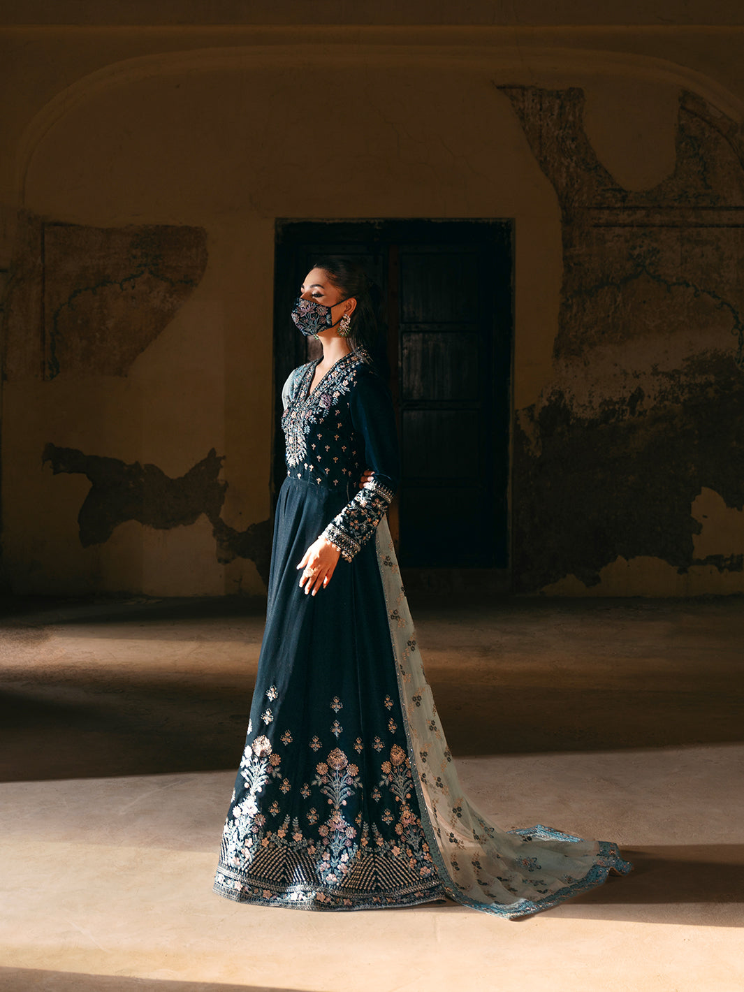 Siara By Flossie Unstitched 3 Piece Formals Velvet Collection'2025-V-101