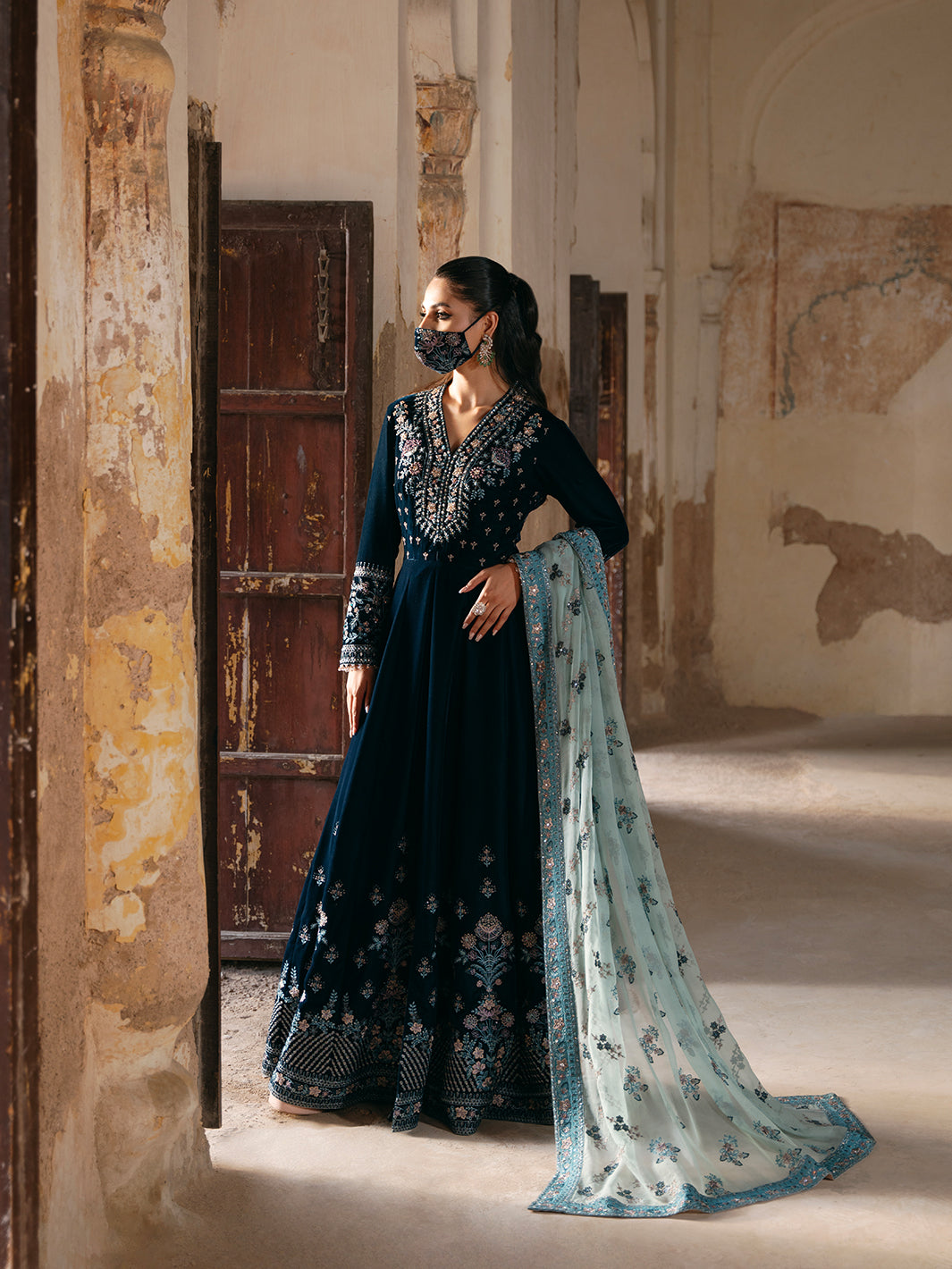 Siara By Flossie Unstitched 3 Piece Formals Velvet Collection'2025-V-101