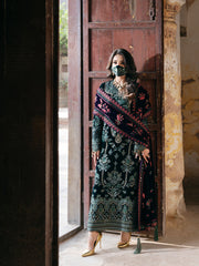 Siara By Flossie Unstitched 3 Piece Formals Velvet Collection'2025-V-102 - A