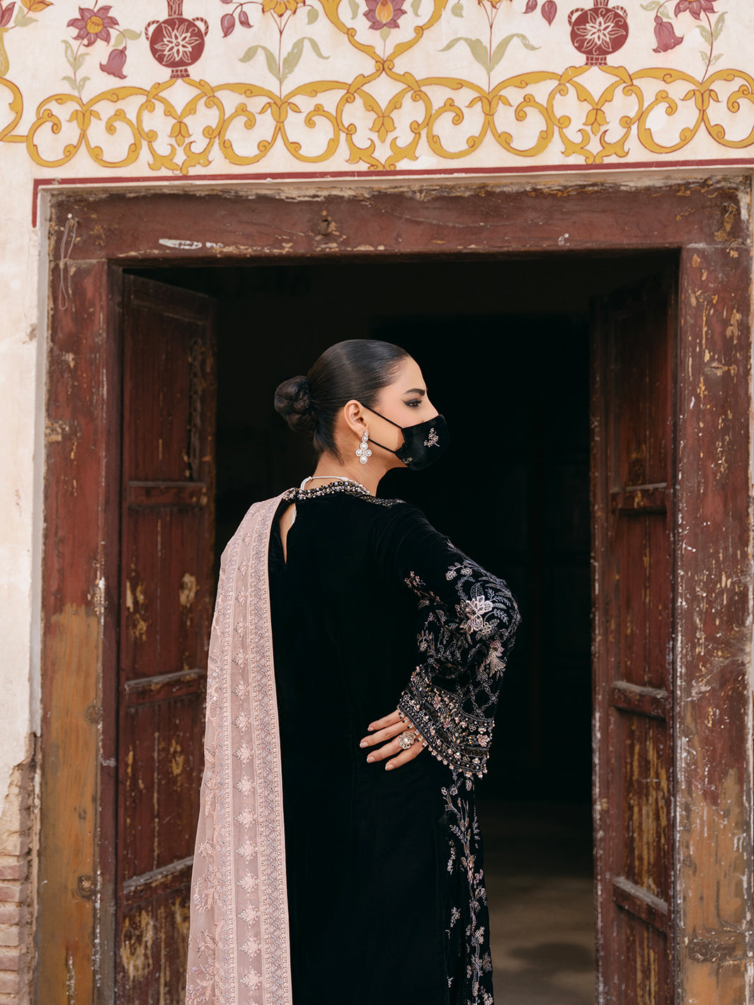 Siara By Flossie Unstitched 3 Piece Formals Velvet Collection'2025-V-103 - A
