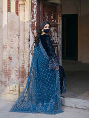 Siara By Flossie Unstitched 3 Piece Formals Velvet Collection'2025-V-105 - A