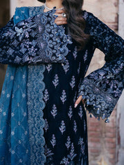 Siara By Flossie Unstitched 3 Piece Formals Velvet Collection'2025-V-105 - A