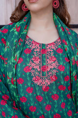 Waniya Stitched 3 Piece Digital Printed & Emb Lawn Collection'2025-LEA
