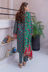 Waniya Stitched 3 Piece Digital Printed & Emb Lawn Collection'2025-LEA