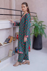 Waniya Stitched 3 Piece Digital Printed & Emb Lawn Collection'2025-LEA