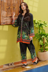 Waniya Stitched 2 Piece Summer Co Ords Lawn Collection'2025-Tropic Noir