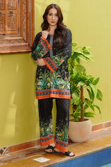Waniya Stitched 2 Piece Summer Co Ords Lawn Collection'2025-Tropic Noir