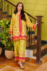 Waniya Stitched 2 Piece Summer Co Ords Lawn Collection'2025-Lime Radiance