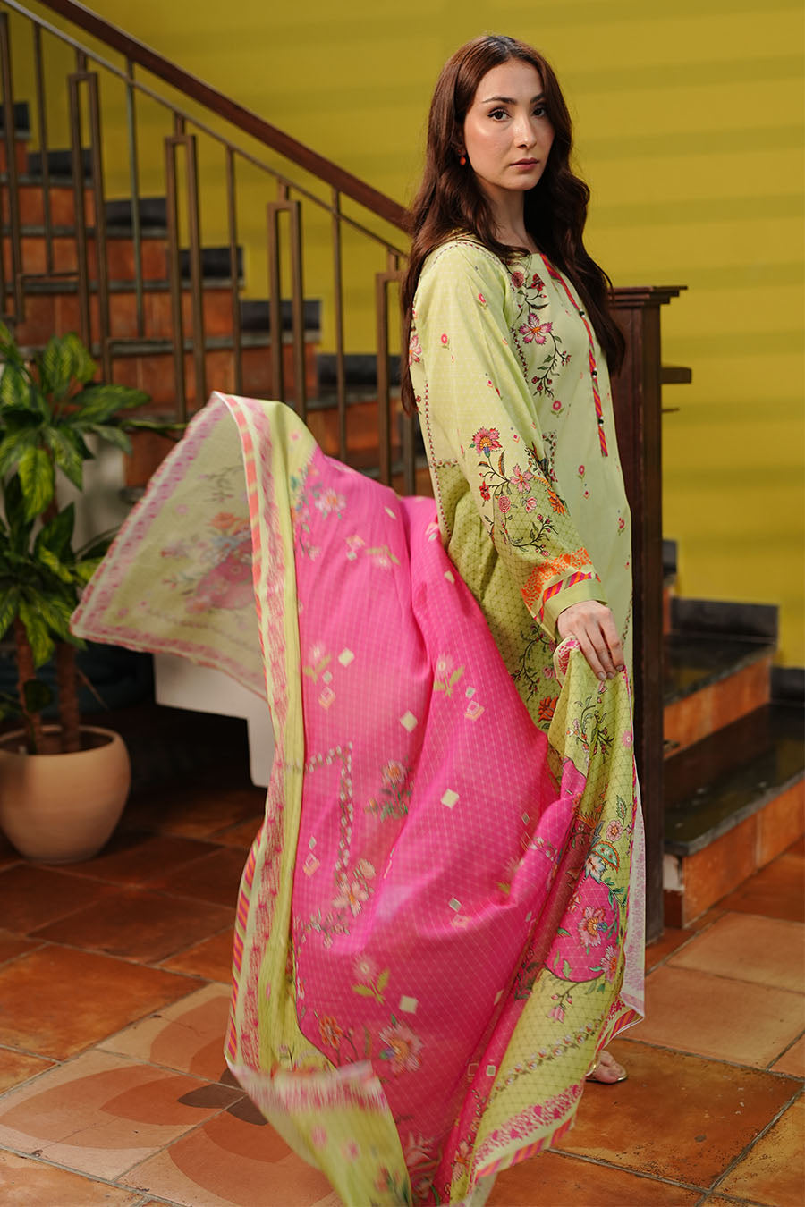 Waniya Stitched 3 Piece Summer Lawn Collection'2025-Summer Meadow