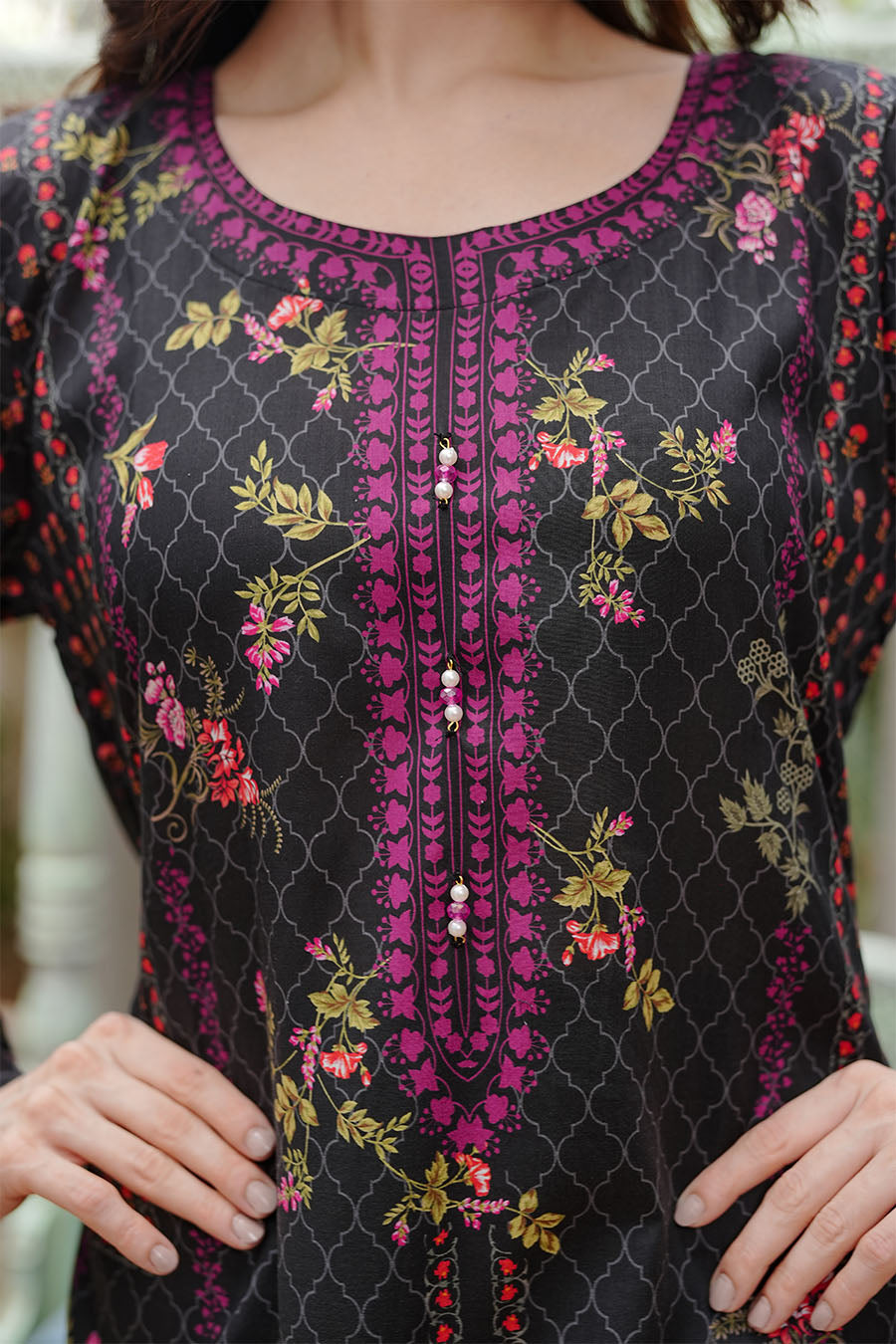 Waniya Stitched 3 Piece Summer Lawn Collection'2025-Twilight Garden