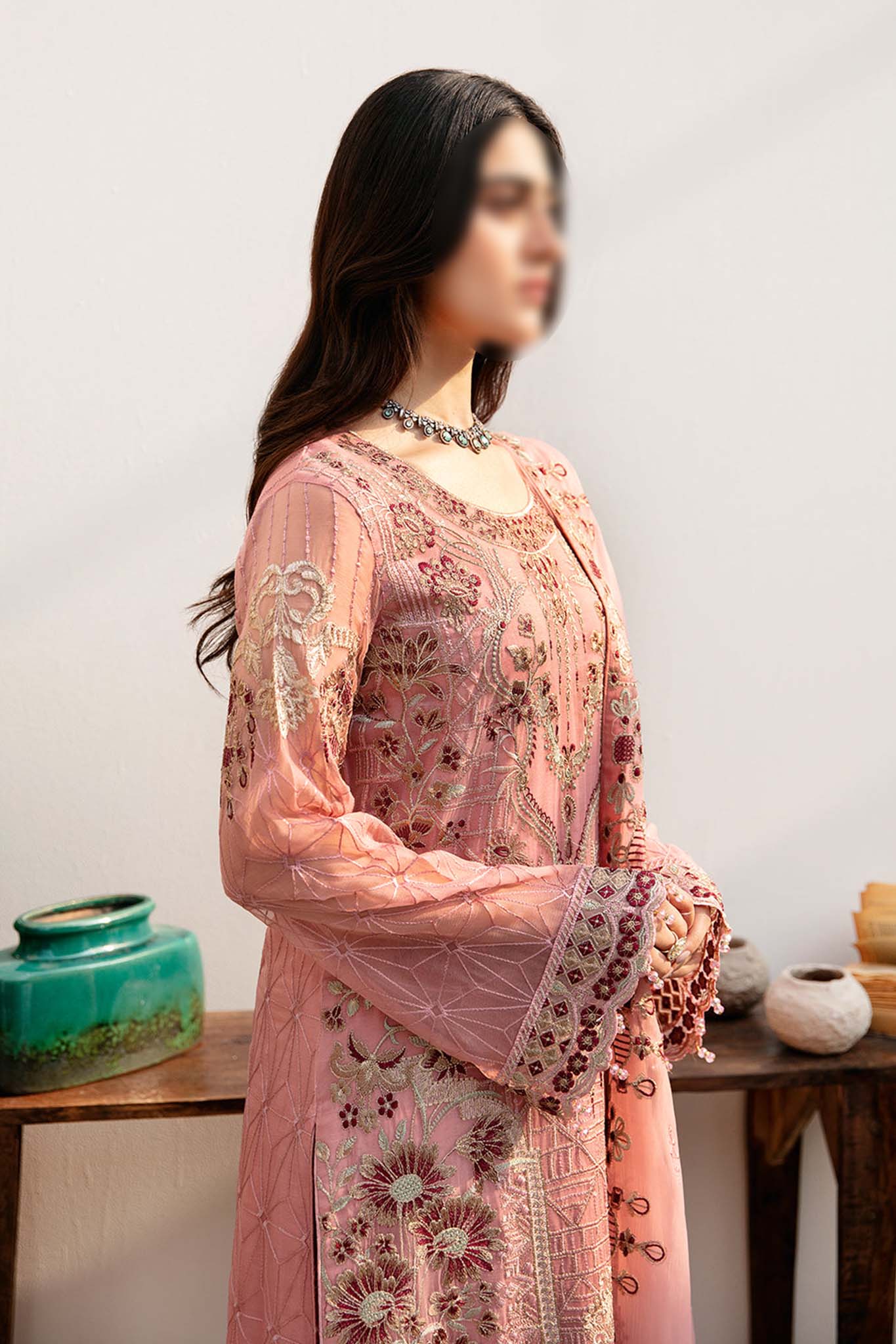 Chevron by Ramsha Unstitched 3 Piece Chiffon Vol-08 Collection'2024-A-805