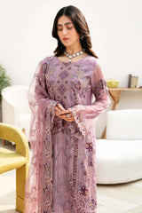 Chevron by Ramsha Unstitched 3 Piece Chiffon Vol-08 Collection'2024-A-801