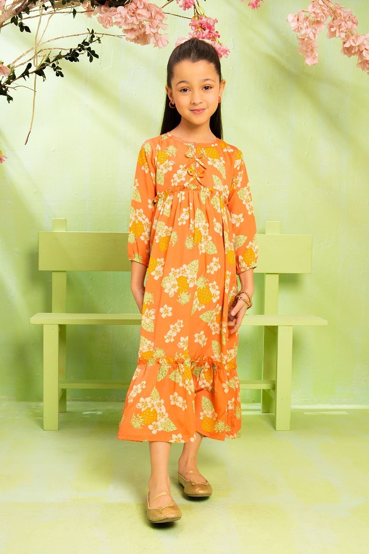 Shop Cotton Silk Printed 3 Pc Sharara Suit for kidsâ??vibrant, elegant, and comfortable.