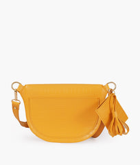 RTW Creation - Yellow crocodile belt bag