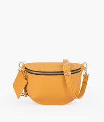 RTW Creation - Yellow crocodile belt bag