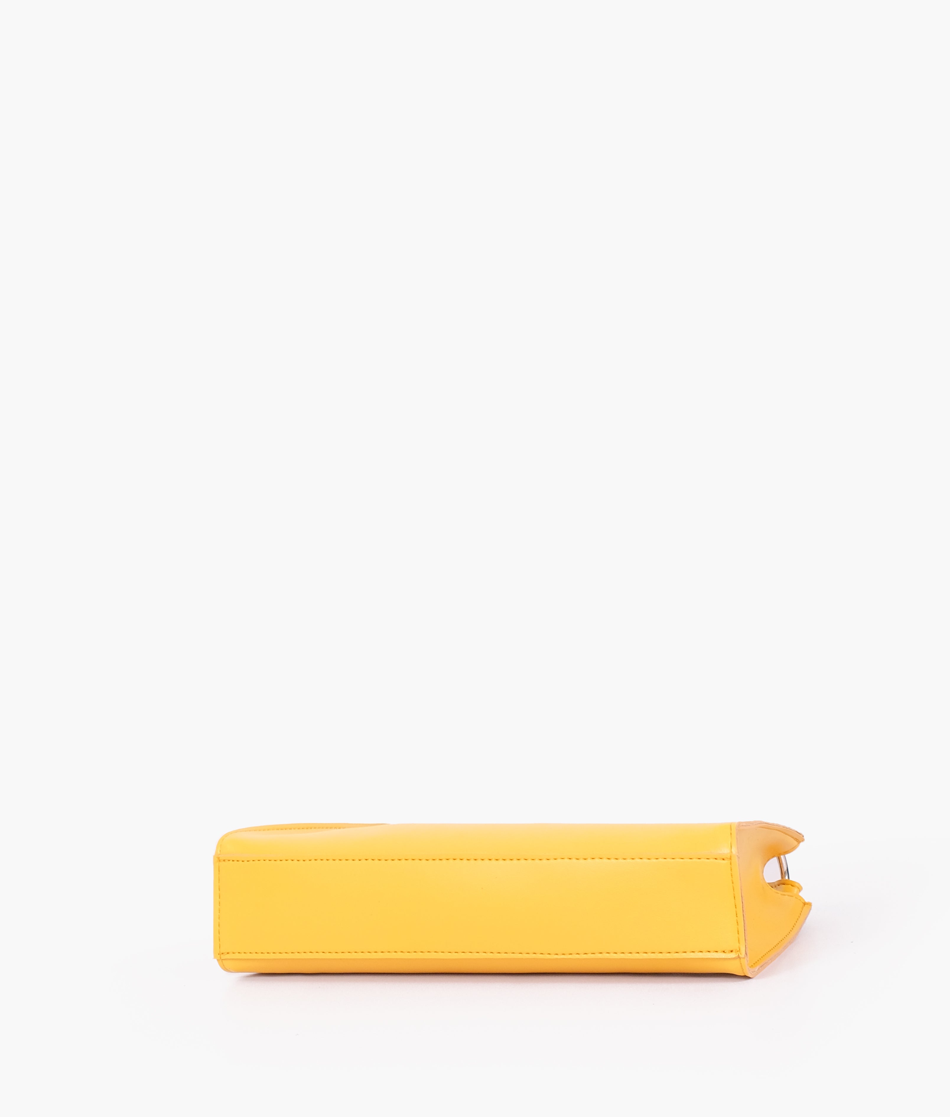 RTW Creation - Yellow elongated chain handle purse