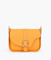 RTW Creation - Yellow saddle buckle bag