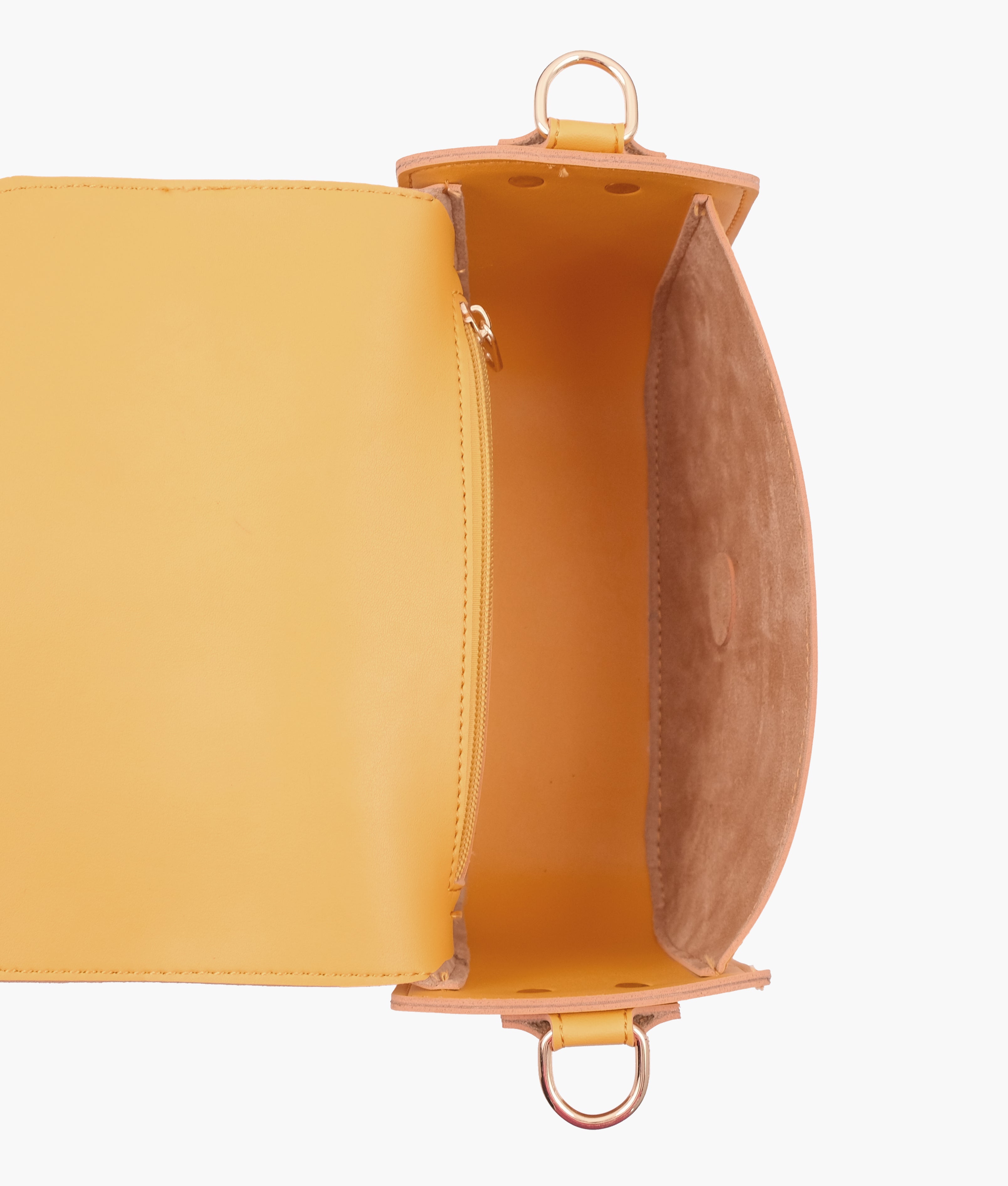 RTW Creation - Yellow saddle buckle bag